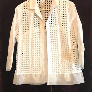 Ravel Tank Top with Mesh Blouse